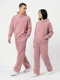 Acid Wash Hoodie - Pink