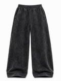 Acid Wash Trousers - Black