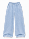 Acid Wash Trousers - Sky Blue